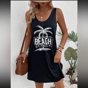 Graphic Tank Dress NWOT